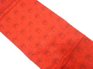 アンティーク　丸紋に草花模様織り出し袋帯（着用可）